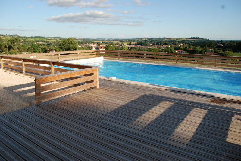 Pool with Lavadac in background